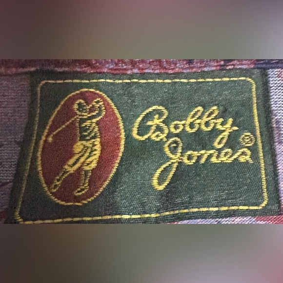 Bobby Jones Navy and Red Paisley Polo Shirt size L - Picture 2 of 4